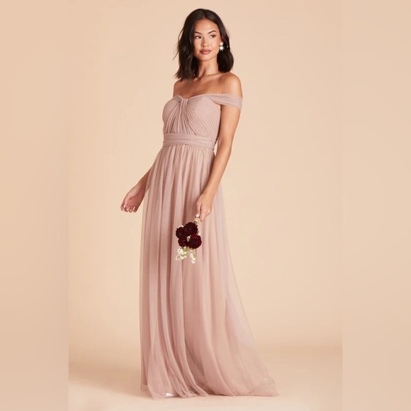 Birdy Grey Christina Convertible Curve Dress in Sandy Taupe Bridesmaid Dress - Picture 2 of 7